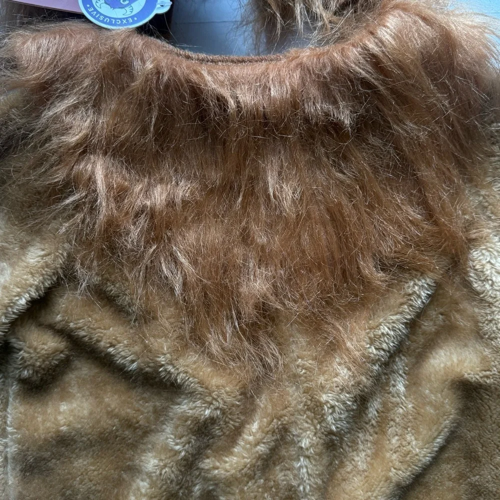 Cowardly Lion Wizard of Oz Boy Halloween Costume Realistic Mane Small 6-7 - Picture 4 of 16